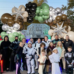 Galaxy Wars Party Decorations 149Pcs Sage Green Brown Balloon Garland Arch Kit S