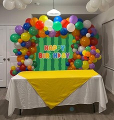 7x5ft Cartoon Watermelon Themed Birthday Party Backdrop Decorations Supplies S-1