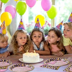 Leopard Print Party Decorations Set