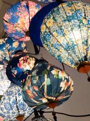 Chinese Style Hanging Lantern Waterproof Cloth Lanterns Party Festiva Decor