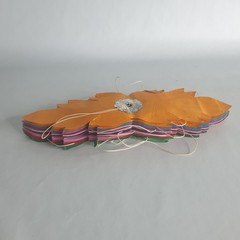 2 Vintage Paper Streamers Christmas Decoration Reusable 3m Bright Multicoloured