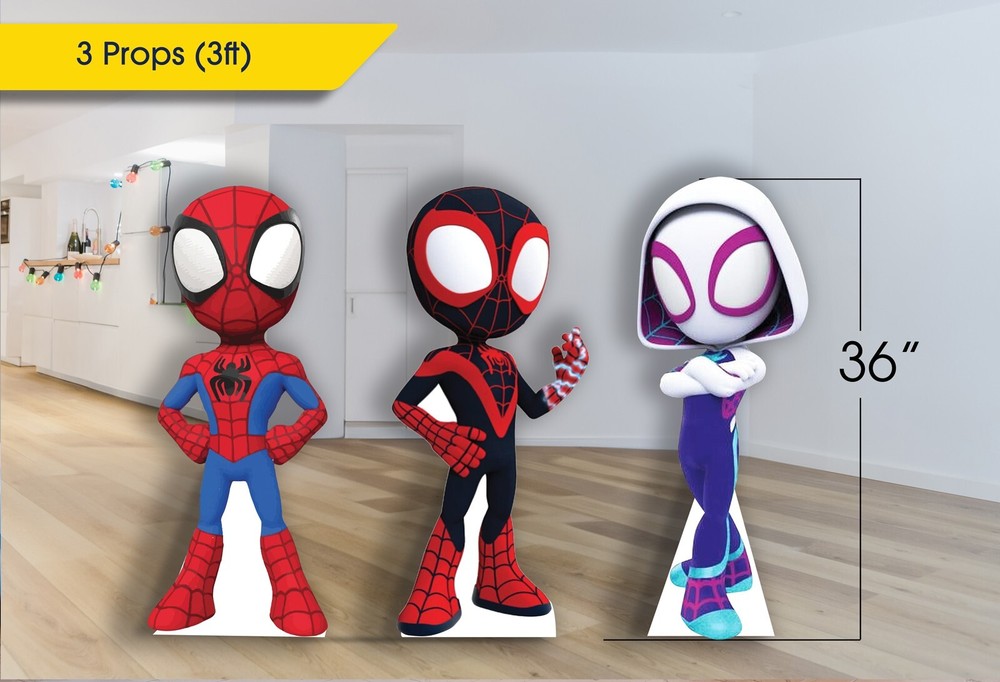 Spidey & his amazing friends Props, Spidey cutouts 3ft