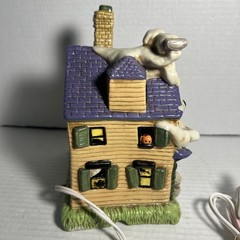 Halloween Lighted House Porcelain Mania Manor Pumpkin Time Ghost Pumpkin Working