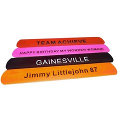 20Pcs Custom Slap Bracelets Personalized Snap Bands Wristbands for Party Favors