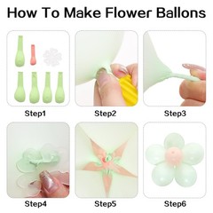 16 Set Daisy Flower Balloons DIY Kit Boho Macaron Pastel Daisy Latex Balloon …