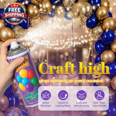 Balloon Shine Spray for Party : 15 Oz Balloons Spray Silicone for Mother’S Day H