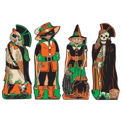 Beistle Fanci-Dress Cutouts – Party Supply Decoration for Halloween-Vintage
