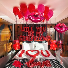 16 Inches Red ‘WILL YOU BE MY GIRLFRIEND’ Confession Letter Balloons Decorations