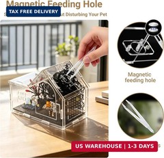 Acrylic Jumping Spider Enclosure Kit 16PCS with Decor | 19-pc gothic decor with