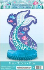 Mermaid Party Decoration Table Centrepiece Honeycomb Party Mermaid Tail Decorati