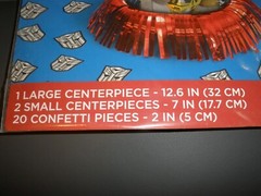 NEW Table Decorating Kit Transformers 3 Pieces