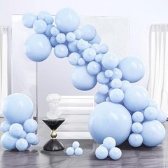 100pc Baby Blue Balloon Arch Kit Pastel Sky Aqua Latex Balloons Party Decor