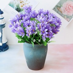 US 4pcs 20 Head Simulation Lily Flower Real Touch Fake Atmosphere Decor Outdoor