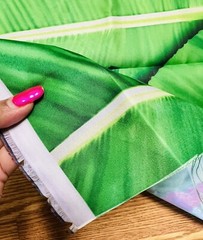 India Banana Leaf Curtain Backdrop photo prop Decoration Cloth 8X5 ft muggu USA