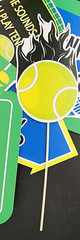 PARTY -Tennis Theme Happy Birthday With 15 Tennis PHOTOBOOTH PROP SIGNS
