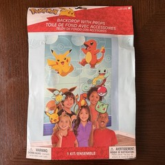 Pokemon Amscan Nintendo 2022 Birthday Party Backdrop w/Props Pikachu Brand New