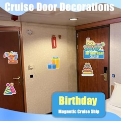 Birthday Cruise Door Decorations Magnetic for Cruise Ship Cabin Door Theme