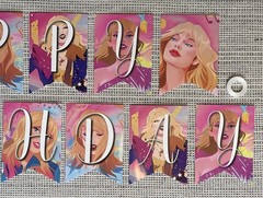 NEW 36Pcs Pink Taylor Swift Inspired Party Supplies Banner Tablecloth Napkins