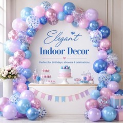 Pink and Blue Balloon, 50Pcs 12 Inch Pastel Pink Blue Purple Confetti, Royal …