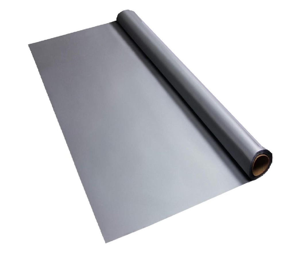 Silver Color Cut-to-Fit Easy Table Cover 100-Ft x 40″W Disposable Plastic #290