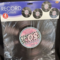 50’s Record Cutouts Decorations