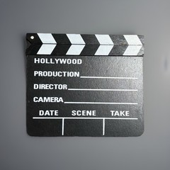 HOLLYWOOD CLAPBOARD CLAPPER CLAP BOARD MOVIE SIGN DIRECTOR’S PROP CHALKBOARD