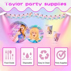 Taylor Swift Birthday Party Decorations Swifties Fans Balloons Banner Serves 10