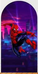 Cartoon Superheroes Arch Backdrop Cover Birthday Party photography Decorations