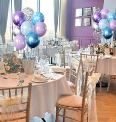 Frozen Balloons, 50pcs 12 Inch Purple Blue Purple Balloons Snow Balloons for …