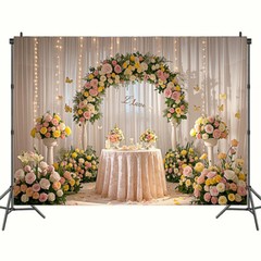 5x3FT/5x7FT Mr & Mrs Backdrop Wedding Celebrations Party Background Props Decor