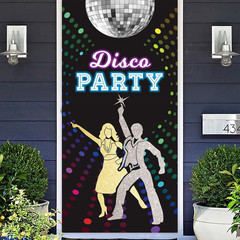 70S Disco Party Banner Backdrop Background Photo Booth Props Retro Theme Decor f