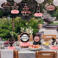 Freestanding Glittery Retirement Table Centerpieces – 9PCS for Glamorous Parties