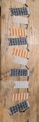 Halloween Burlap 5Ft Garland Fall Rustic Decor Orange And Black Geometric Modern