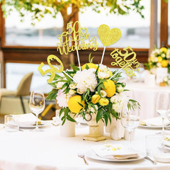 12Pcs 50Th Anniversary Centerpiece Sticks Double Sided Gold Glitter Heart 50 Gol