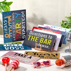 24 Designs Photo Booth Props for All Occasions Photo Booth Sign Decorations f…