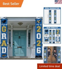 2026 Graduation Party Banner Set – Lightweight, Fade Resistant, & Stylish Decor