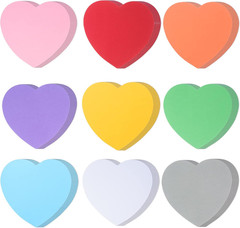 72 Pcs 6 Inch Large Heart Paper Cutouts, Double Sided Heart Shape Paper Decorati