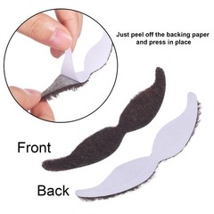 48 Pcs Fake Mustaches Bulk Self Adhesive Novelty Mustaches Stickers French Pi…