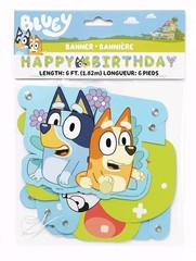 Bluey Happy Birthday Banner Party Decoration 6ft Official BBC Licensed New