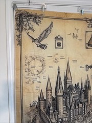 Wizard Medievel Halloween Castle Entrance Fabric Door Cover 36 x 70 Backdrop