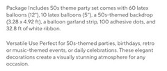 50s Theme Party Decorations Sock Hop – 50s Party Decorations for Adults Music