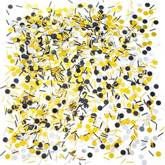 Black Gold Party Table Confetti – Wedding Anniversary Bachelorette Graduation Pa