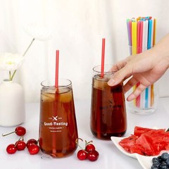 500 Pcs Colorful Disposable Drinking Plastic Straws.(0.23» diameter and 8.26…