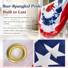 Versatile Patriotic Bunting – 1.5×3 FT Ideal for Flag Day and Celebrations