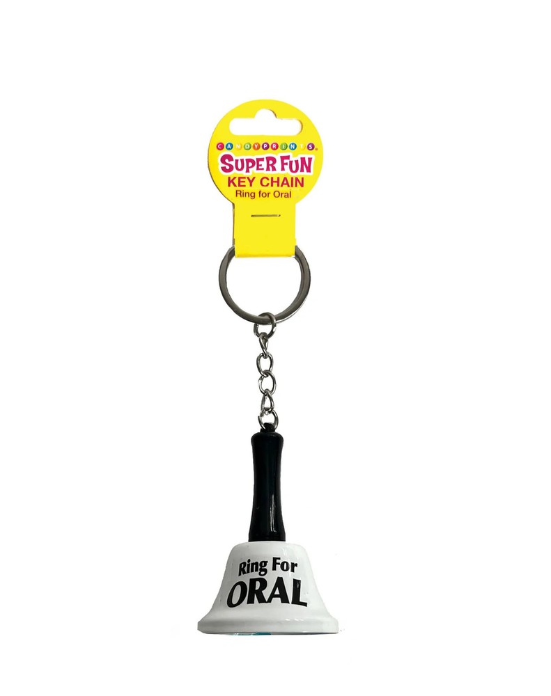 Super Fun Key Chain, Ring for Oral – White