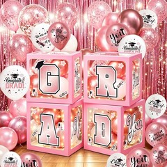 Pink Graduation Decorations 2026: 2026 Graduation Decorations Rose Gold Gradu…
