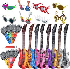 Funny Music Sunglasses & Inflatable Microphone
