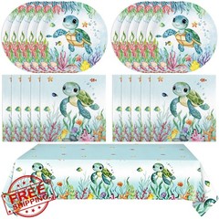 LOIYSHINE Sea Turtle Party Decorations 41 Pcs
