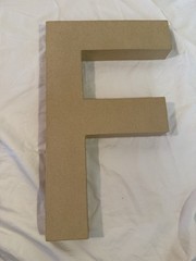 “FIFTY” paper mache letters (for Birthday, Anniversary, Retirement Decoration)