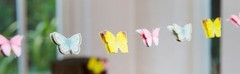 16ft 3D Butterfly Garland Bunting for Afternoon Tea, Weddings, Kids Birthdays,